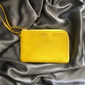 NWOT💖 Fossil Brenna Wristlet Bright Yellow